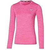 Mizuno Sportswear Garment - Women T-shirts Mizuno Impulse Core Long Sleeve T-shirt Pink Woman