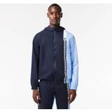 Lacoste Men - XL Jackets Lacoste Recycled Fiber Zipped Tennis Jacket Navy Blue Blue White
