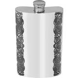 English Pewter Bar Equipment English Pewter with Celtic Bands Hip Flask