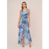 Blue - Evening Gowns Dresses Adrianna Papell Long Printed Gown Multi
