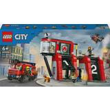 Fire Fighters Toys Lego City Fire Station with Fire Engine 60414