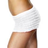 Smiffys White Ladies Ruffles Lace Panties ruffle fancy dress ladies panties knickers white frilly pants adult shorts accessory burlesque lace