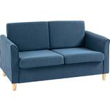2 Seater - Blue Sofas Homcom Double Seat Blue Sofa 141cm 2 Seater
