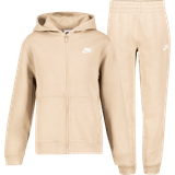 Brown Children's Clothing Nike Junior Club Fleece Full Zip Tracksuit - Brown