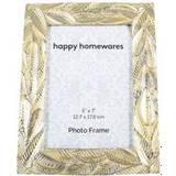 Gold Wall Decorations Happy Homewares Chic 5x7 Resin Picture with Multi Leaf Photo Frame