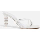 White Heels & Pumps Sophia Webster Women's Aphrodite Satin and Leather Mid-Mules White