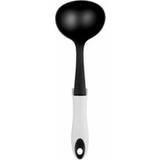 Chef Aid Ladle With Rest, Black/White