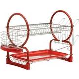 Red Dish Drainers Premier Housewares 2-Tier Dish Drainer