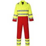 Yellow Overalls Portwest Bizflame Services Coverall FR90 Yellow Colour: Yellow