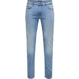 Only & Sons Slim Fit Low Waist Jeans - Blue/Light Blue Denim