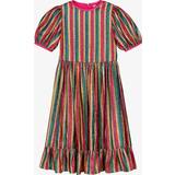 Silk Dresses Stella McCartney Kids Stella McCartney Kids Metallic striped dress multicoloured Y