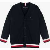 Long Sleeves Cardigans Children's Clothing Tommy Hilfiger Boys Navy Blue Cotton Knit Cardigan year