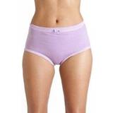 Camille Underwear Camille 2XL Womens Pack Cotton Full Comfort Briefs Purple