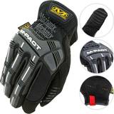Men Disposable Gloves Mechanix Wear Herren M-pact Open Cuff X-large, Schwarz Handschuhe mit Sto schutz, Schwarz/Grau