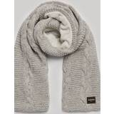 Superdry Scarfs Superdry Cable Knit Faux Fur Lined Scarf
