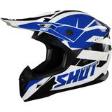 Shot Pulse Revenge Motocross Helmet, black-white-blue, XL, black-white-blue Child