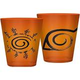 ABYstyle Glasses ABYstyle Naruto Konoha & Seal Drinking Glass 40cl 2pcs