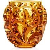 Lalique Tourbillon Amber Vase