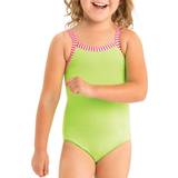 Green Bathing Suits Children's Clothing Dolfin Toddler Girls One Piece Swimsuit, 2t, Green Green