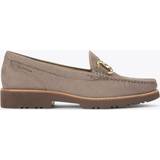 Grey Loafers Carvela Chord Snaffle Trim Suede Loafers, Grey