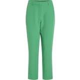 Vila Mid Rise Trousers - Bright Green
