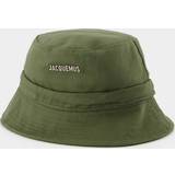 Women Hats on sale Jacquemus Logo canvas bucket hat green
