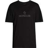 Moncler Tops Moncler Black Bonded T-Shirt BLACK 999