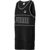 Puma Vests Puma Xtreme Mens Tank Long Sleeveless Gym Training Vest Black 573545 01 Textile