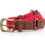 Men - Red Belts ASQUITH & FOX Leather And Canvas Belt Red One