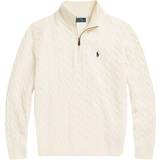 Cashmere Tops Polo Ralph Lauren Cable-Knit Half Zip Sweater - Andover Cream