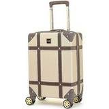 Gold Luggage Rock Vintage 8 Wheel Small Cabin