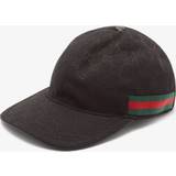 Gucci Women Caps Gucci Original GG Canvas Baseball Hat With Web, XS, Black