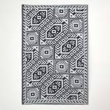 Plastic Carpets & Rugs Homescapes Geometric Aztec Pattern Black
