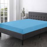 Cotton Bed Sheets True Face Super King Size Bed Sheet Blue