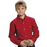 Long Sleeves Shirts Roper Boys Poplin Western Shirt Red