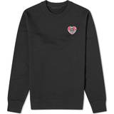 Moncler Jumpers Moncler Heart Logo Sweatshirt - Black