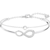 Swarovski Infinity Bangle - Silver/Transparent