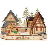 Built-In Switch Christmas Villages Konstsmide Silhouette Christmas Village 30cm