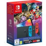 Blue Game Consoles Nintendo Switch OLED Mario Kart 8 Deluxe - Neon Red/Neon Blue