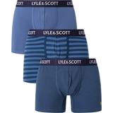 Lyle & Scott Men's Underwear Lyle & Scott Pack Ethan Trunks Dark Denim/Stripe/Blue Horizon