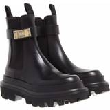 Dolce & Gabbana Boots Dolce & Gabbana Black Calfskin Chelsea Boots 80999 Black IT