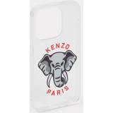 Kenzo Varsity' Iphone 15 Pro Case Pearl Grey Unisex Size One