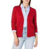 Amazon Essentials Womens Lightweight Vee cardigan Sweater Available in Plus Size Red