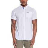 Bench Men's Mens Bowdon Short Sleeve Button Down Collar Shirt White 42/Regular