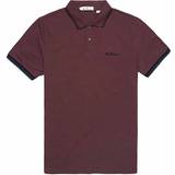 Clothing Ben Sherman Logo Burgundy Polo Shirt Cotton