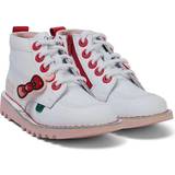 White Boots Kickers Childrens Unisex x Hello Kitty Kids White Boots Leather Infant