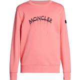 Moncler Jumpers Moncler Pink Printed Sweatshirt DESERT ROSE 416