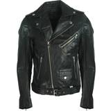 Diesel Outerwear Diesel R-Lumenirok Black Leather Biker Jacket