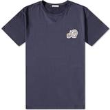 Moncler Tops Moncler Navy Patch T-Shirt 773 BLUE