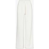 Gucci Clothing Gucci Interlocking G-embroidered Cotton-jersey Trousers Womens Ivory